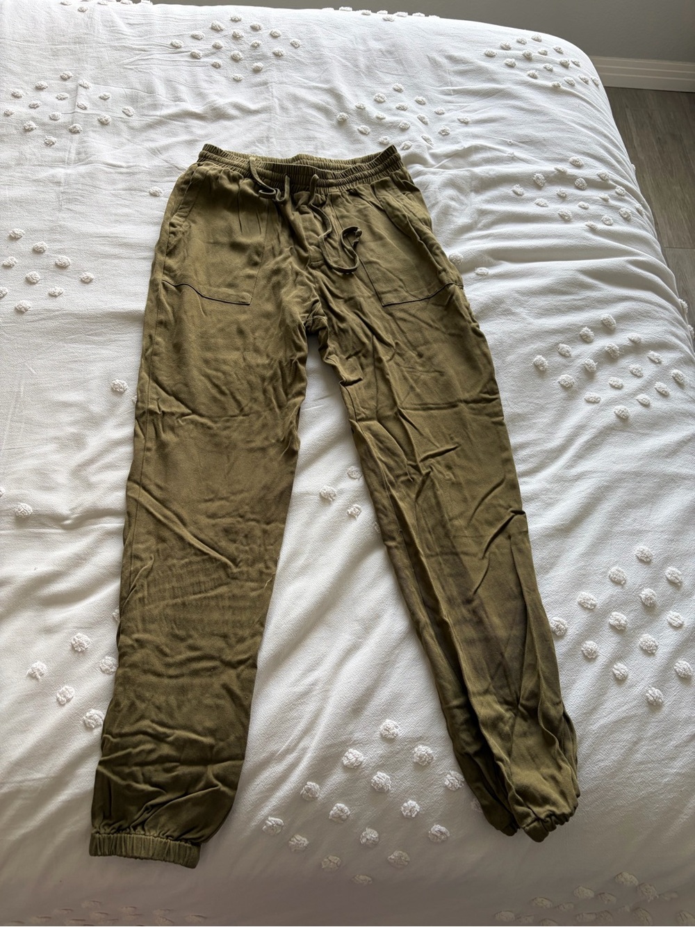 Green joggers